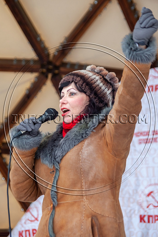 Праздничный митинг КПРФ 7 ноября в Томске, 2018 год